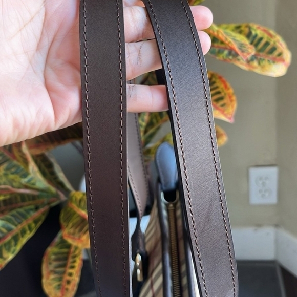 🔹️ BURBERRY🔹️ Vintage shoulder BAG (REPLACEMENT STRAPS) ✨️🤎 - Picture 12 of 14